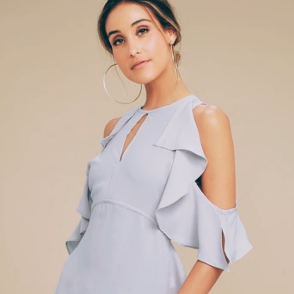 👗Karlie👗 Cold shoulder ruffle sleeve dress👗 - Picture 2 of 7